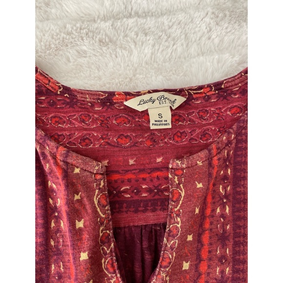 Lucky brand 3/4 sleeve top. Size small - Picture 3 of 4